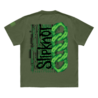 9 Point Star Military Green T-Shirt