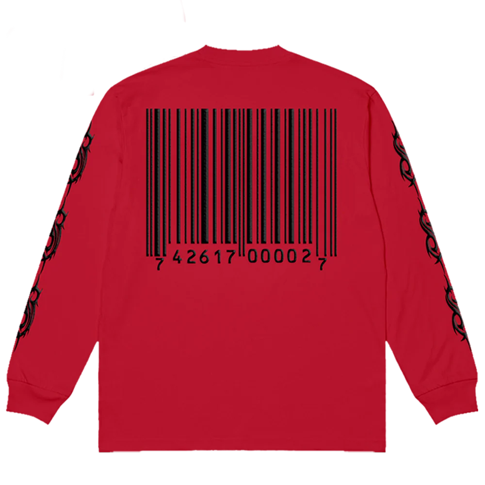 Slipknot - Barcode Puff Ink Longsleeve T-Shirt