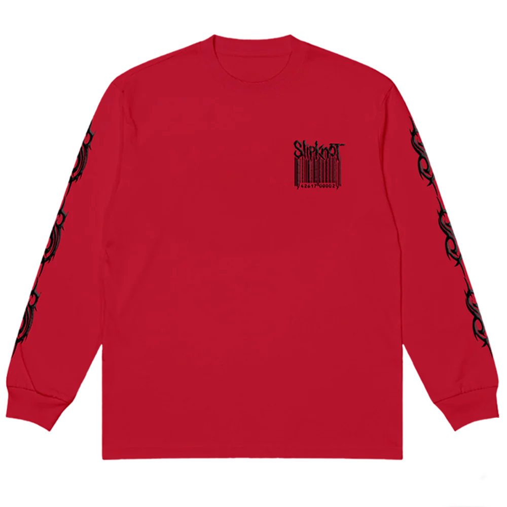 Slipknot - Barcode Puff Ink Longsleeve T-Shirt
