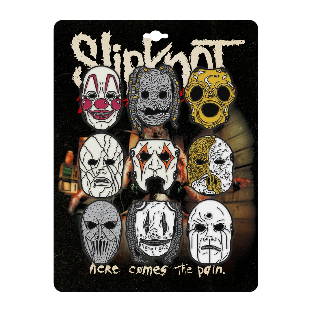 Slipknot - Mask Enamel Pin Set