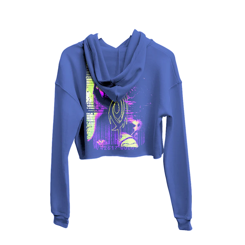 Inlay Cropped Hoodie