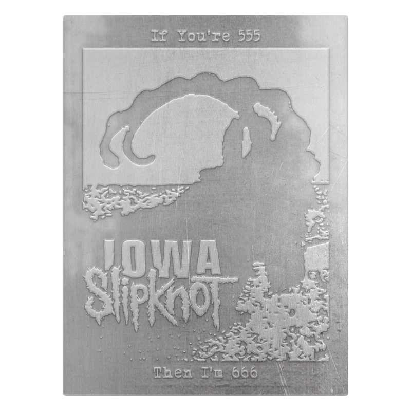 Slipknot - IOWA 25 SILHOUETTE EMBOSSED METAL POSTER