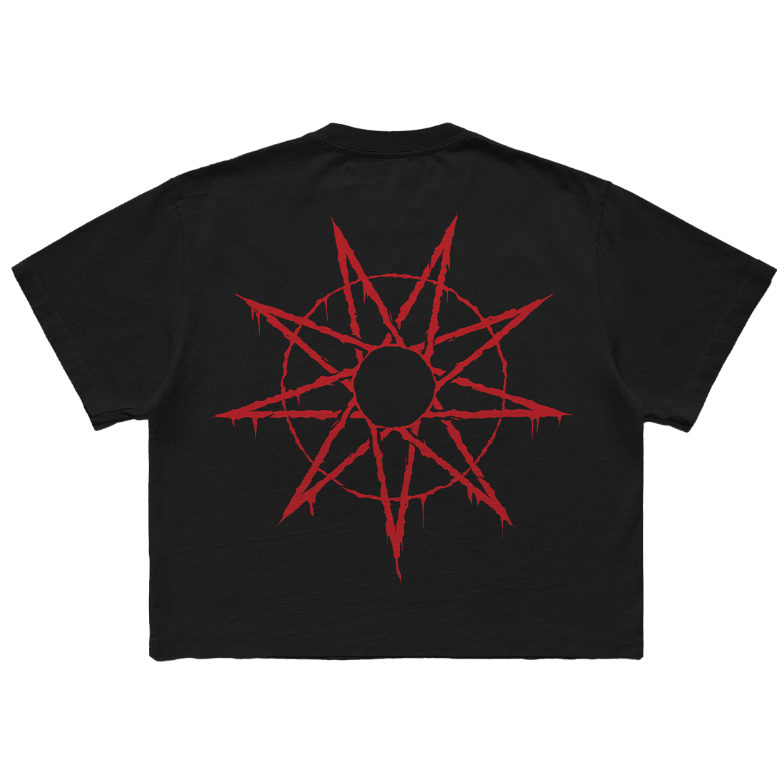 LOGO + 9 POINT STAR CROP TOP