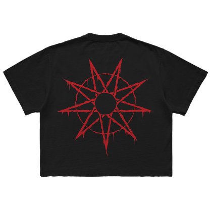 LOGO + 9 POINT STAR CROP TOP