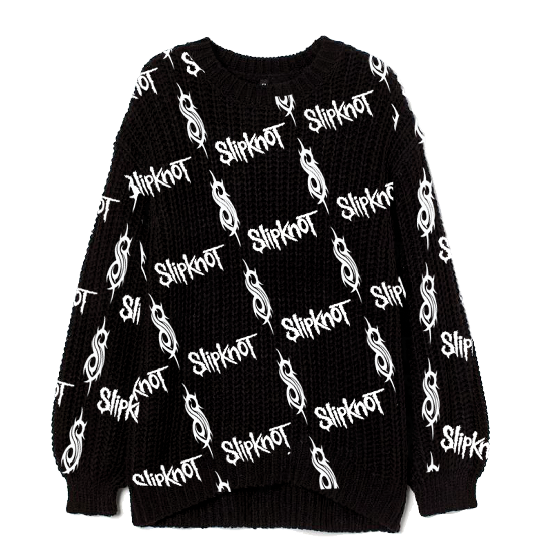 Slipknot Logo Black Jaquard Sweater