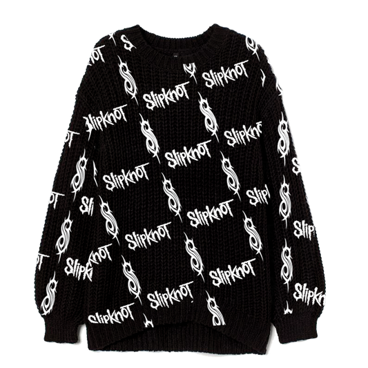 Slipknot Logo Black Jaquard Sweater