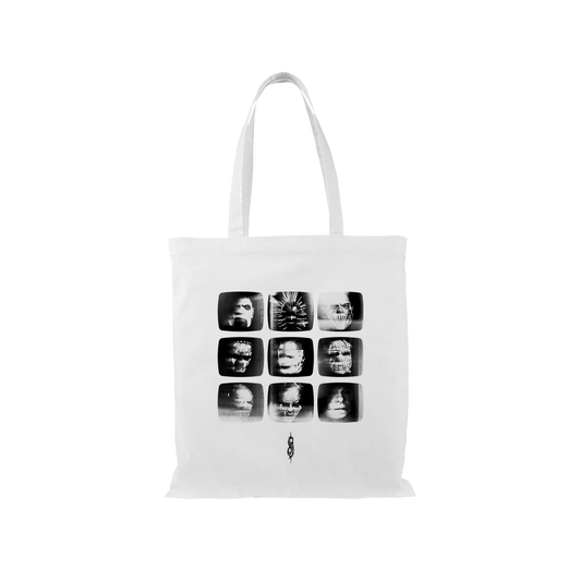 TV Grid White Tote